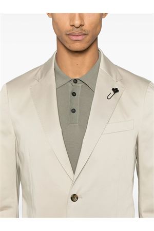 Blazer in cotone beige chiaro LARDINI | ES528AEESIF64402200