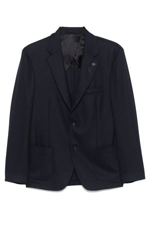 Blazer in lana blu navy LARDINI | ES528AEESIF64504850