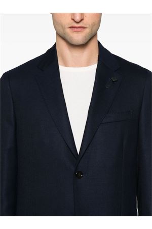 Blazer in lana blu navy LARDINI | ES528AEESIF64504850