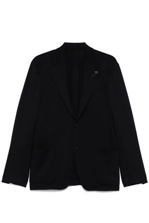 Blazer in lana vergine blu di Prussia LARDINI | ES949E97ESEL64712850