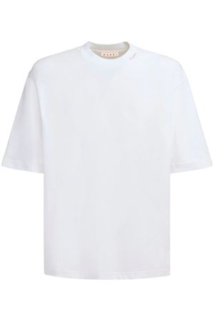 Logo-Embroidered T-Shirt MARNI | HUMU0223X5UTCZ6800W01