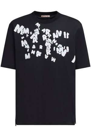 Logo-Print T-Shirt MARNI | HUMU0287P0USCX49MCN99