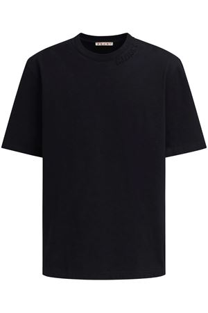 Crew Neck Cotton T-Shirt MARNI | HUMU0287X0UTC40600N99