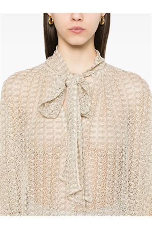 Sash-Collar Lamé Blouse MISSONI | DS25SJ08BR010RS10BC