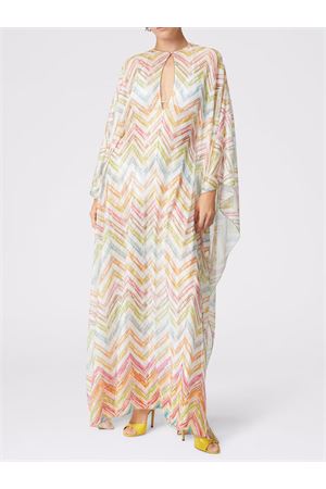 Copricostume da spiaggia con tessuto a zig zag MISSONI | MS25SQ0ABR010XSM9N4