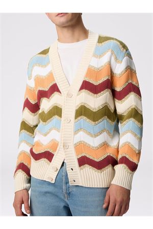 Multicolored cotton blend cardigan MISSONI | US25SM06BK044LS01FX