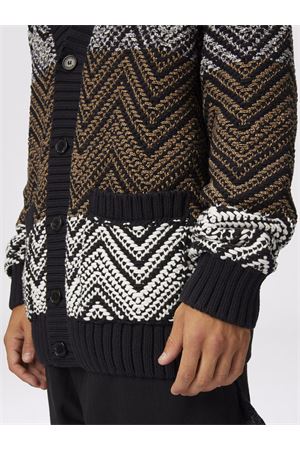 Cardigan in maglia crochet nero MISSONI | US25SM0ABK044TSM9LM