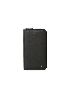 Micron zip-around wallet in black leather ORCIANI | SU0120MICNERO