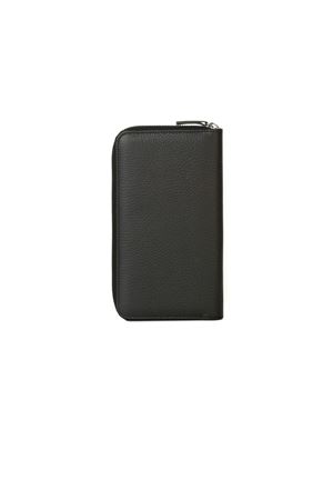 Micron zip-around wallet in black leather ORCIANI | SU0120MICNERO