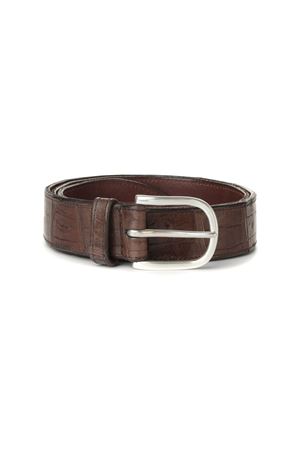 Cocco brown classic crocodile leather belt ORCIANI | U08125COCMORO