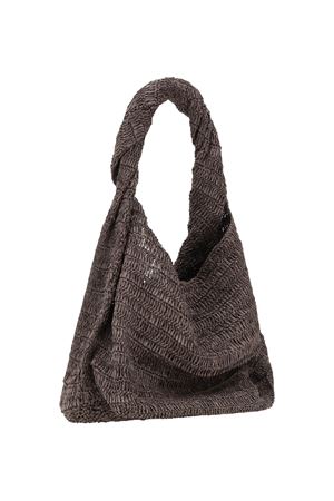 Brown raffia shoulder bag PAROSH | ALBAGD050680008