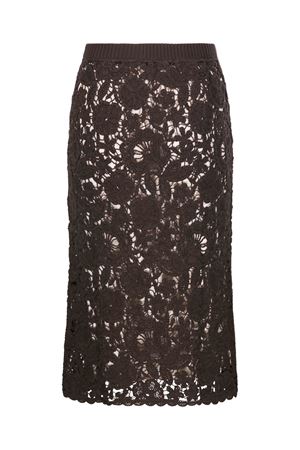 Brown lace skirt PAROSH | COPPERD560617086