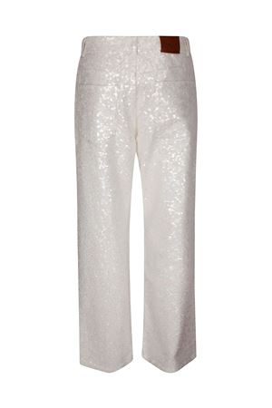 White paillete trousers PAROSH | GENERATIOND230751801