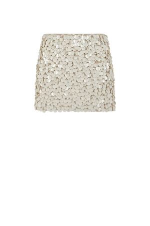 Beige sequined miniskirt PAROSH | GENIALD630601038