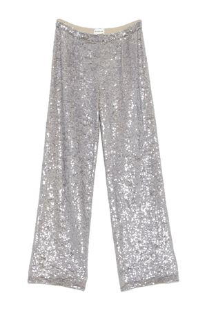 Silver Gong straight-leg trousers PAROSH | GONGD230733018