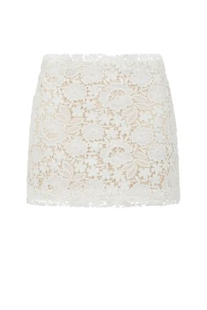 White Lace Mini Skirt PAROSH | PEONIAD630441002