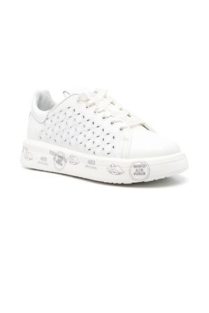 Sneakers Belle allacciate in pelle bianca PREMIATA | BELLE6283