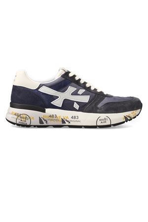 Blue suede and nylon Mick sneaker PREMIATA | MICK7209