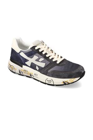 Blue suede and nylon Mick sneaker PREMIATA | MICK7209