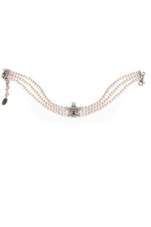 Choker a tre fili di perle RADA' | C6619CRYSTAL