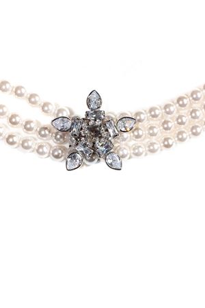 Choker a tre fili di perle RADA' | C6619CRYSTAL