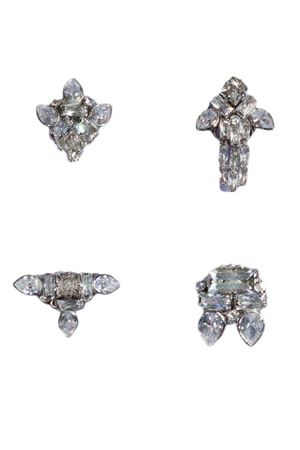 Set of four different earrings RADA' | R2619CRYSTAL