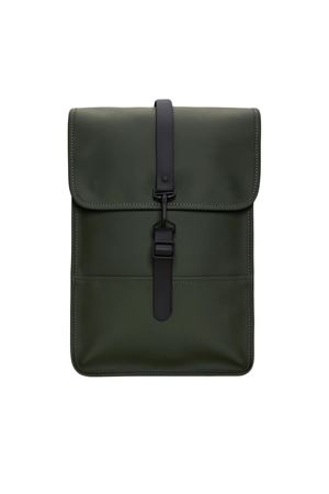 Green PU fabric mini backpack RAINS | RA13020GREEN