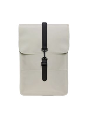 Beige PU fabric mini backpack RAINS | RA13020MATRIX