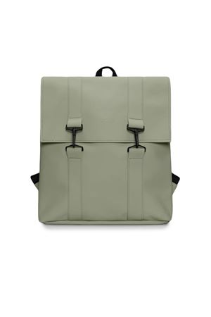 Grey PU fabric MSN backpack RAINS | RA13300DRIFT