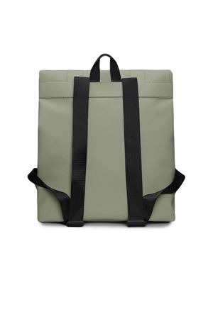 Grey PU fabric MSN backpack RAINS | RA13300DRIFT