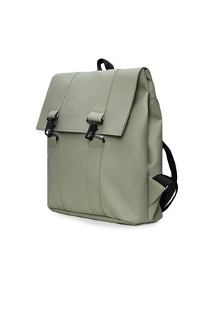 Grey PU fabric MSN backpack RAINS | RA13300DRIFT