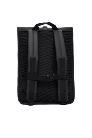 Black PU fabric MSN backpack RAINS | RA13320BLACK