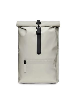 Beige PU fabric MSN backpack RAINS | RA13320MATRIX