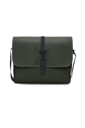 Green PU fabric Messenger Bag RAINS | RA14580GREEN