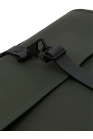 Green PU fabric Messenger Bag RAINS | RA14580GREEN