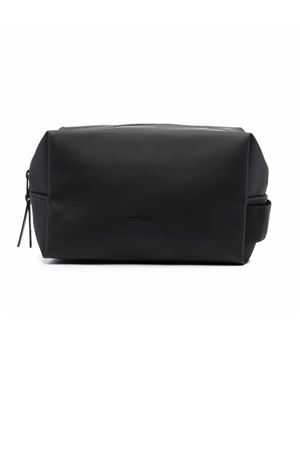 Black PU fabric Wash Bag Small RAINS | RA15580BLACK