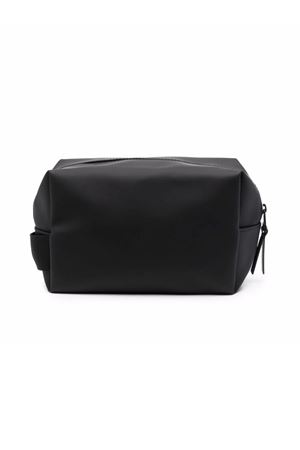 Borsa a mano in tessuto PU nero Small RAINS | RA15580BLACK