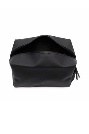 Borsa a mano in tessuto PU nero Small RAINS | RA15580BLACK