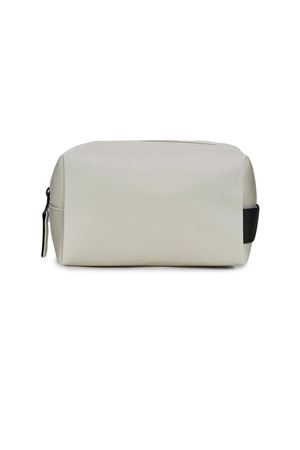 Beige PU fabric Wash Bag Small RAINS | RA15580MATRIX