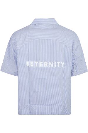 Striped blue white cotton shirt RETERNITY | 1002254010BLUEWHITE