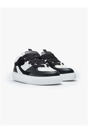 Sneakers in pelle bianca e nera RETERNITY | 4001241030BLACKWHITE