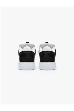 White and black leather sneakers RETERNITY | 4001241030BLACKWHITE