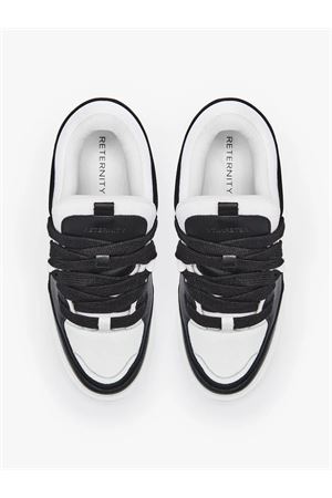 Sneakers in pelle bianca e nera RETERNITY | 4001241030BLACKWHITE