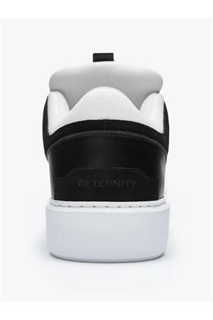 White and black leather sneakers RETERNITY | 4001241030BLACKWHITE