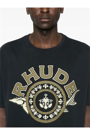 T-shirt in cotone nero RHUDE | RHPS25TT050122306