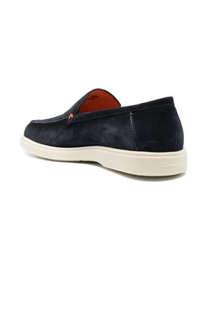 Blue suede loafer SANTONI | MGDT17824TICBGEXU60.