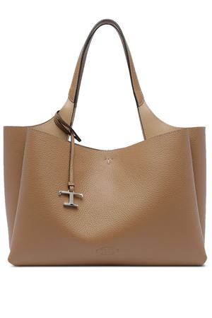 Borsa Tote in pelle martellata marrone TOD'S | XBWAPAF9300QRI2L64