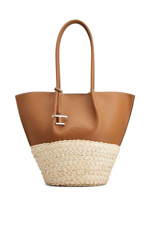 Borsa tote Bux in pelle marrone TOD'S | XBWBUXA0300UBY265T