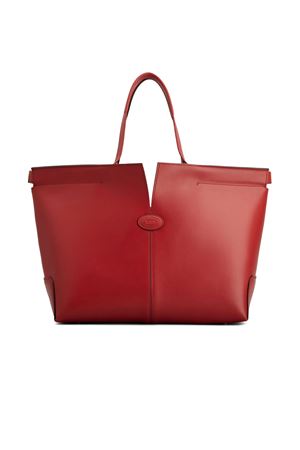 Tod's Di Bag Folio in Leather Medium-Small TOD'S | XBWDBMA0250RORR021