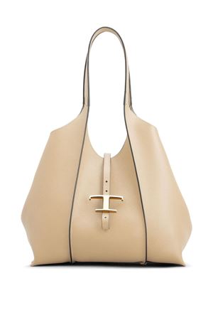 T Timeless Shopping Bag in Leather Small TOD'S | XBWTSBA0200Q8EC600